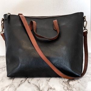 Madewell Black Transport Tote